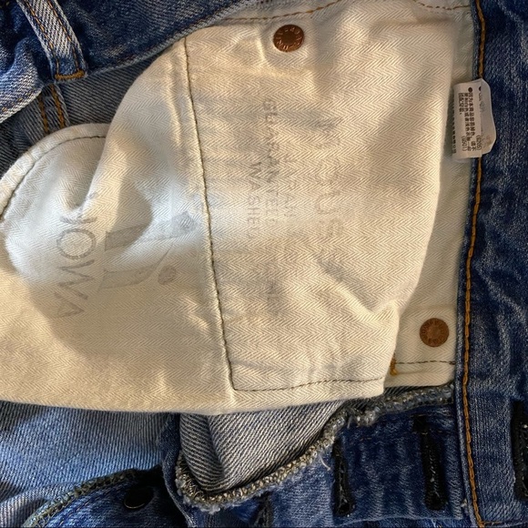 MOUSSY Button Fly Mid Rise Tapered Jeans Size 24 - Picture 4 of 10